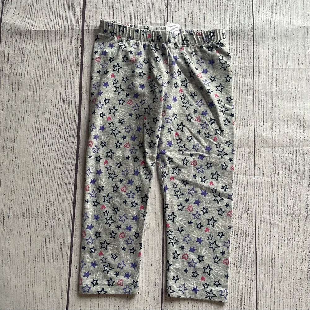Gymboree Grey Star Leggings Size Small (5-6)